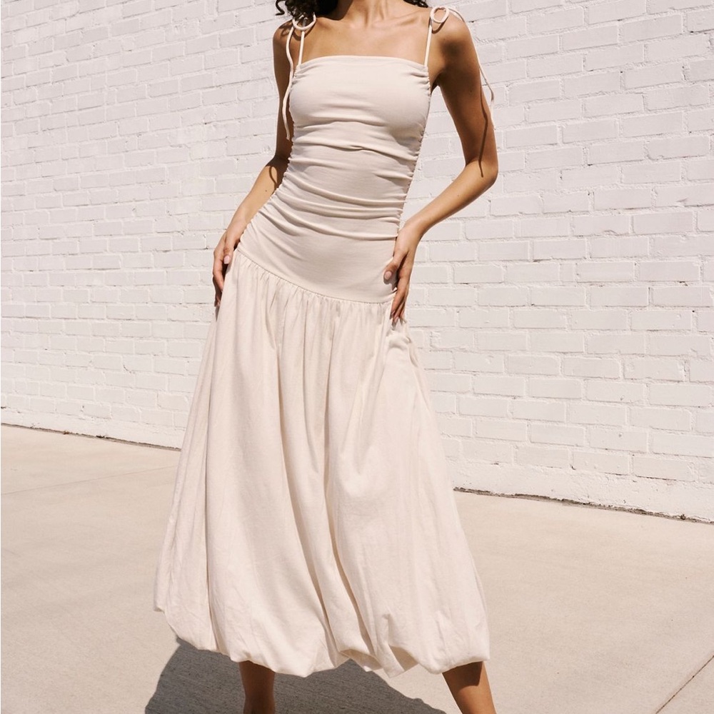 Free People Liza Drop Waist Midi Dress